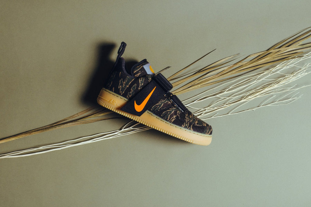 Air Force 1 Utility Low PRM WIP- Camo Green/Total Orange/Gum Light Brown