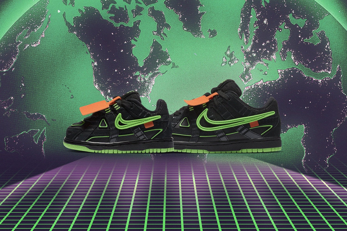 Air Rubber Dunk (PS) - Black/Green Strike