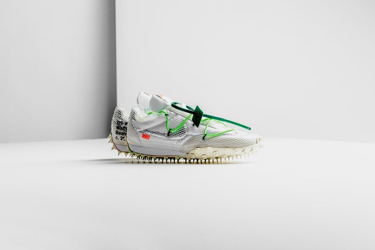 Women's Waffle Racer - White/Black-Electric Green