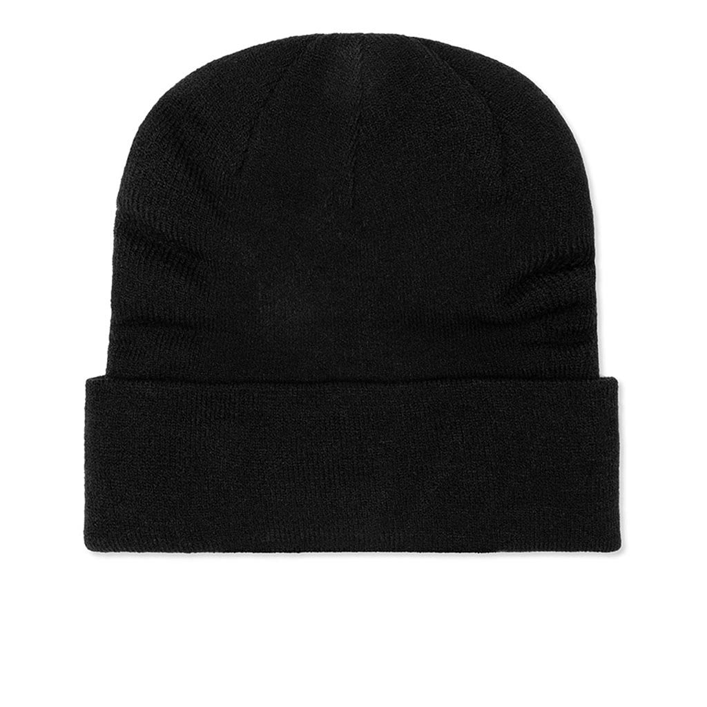 Women's Beanie Cuffed PD - Black