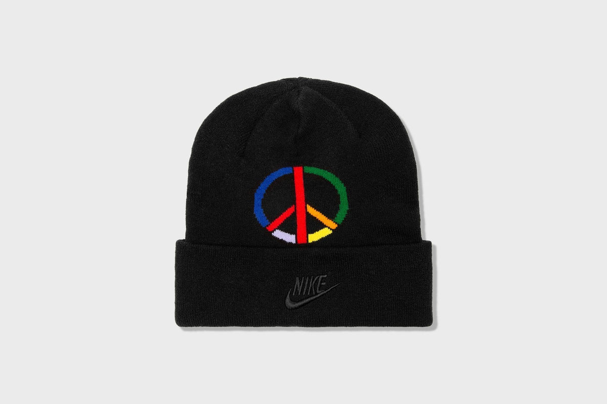 Women's Beanie Cuffed PD - Black