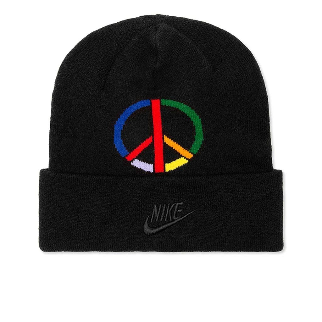Women's Beanie Cuffed PD - Black