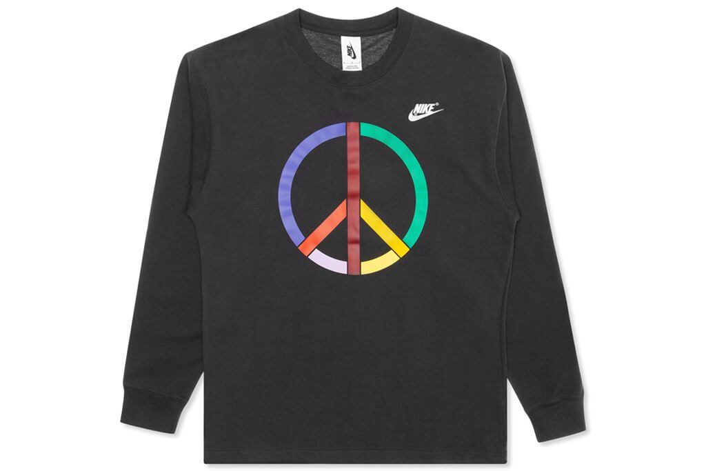 Women's L/S T-Shirt PD NY - Off Noir/Metallic Silver
