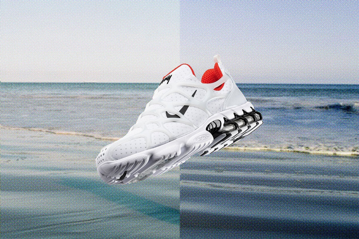 Air Zoom Spiridon Kukini - White/Habanero Red