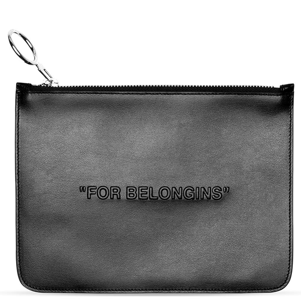 Bold Quote Pouch - Black