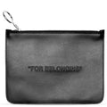 Bold Quote Pouch - Black