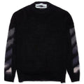 Brushed Mohair Crewneck - Black/Multi