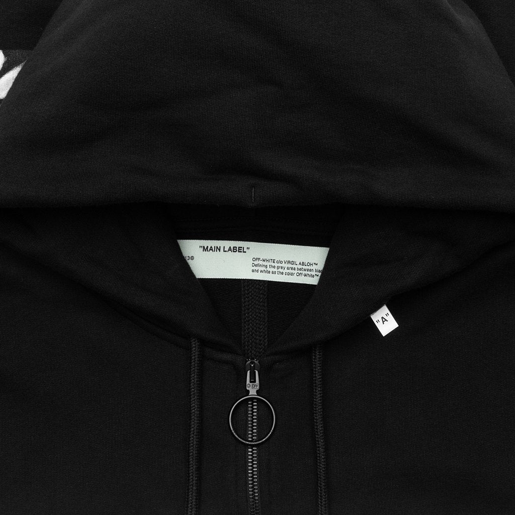 Caravaggio Square Slim Zip Hoodie - Black/Multi