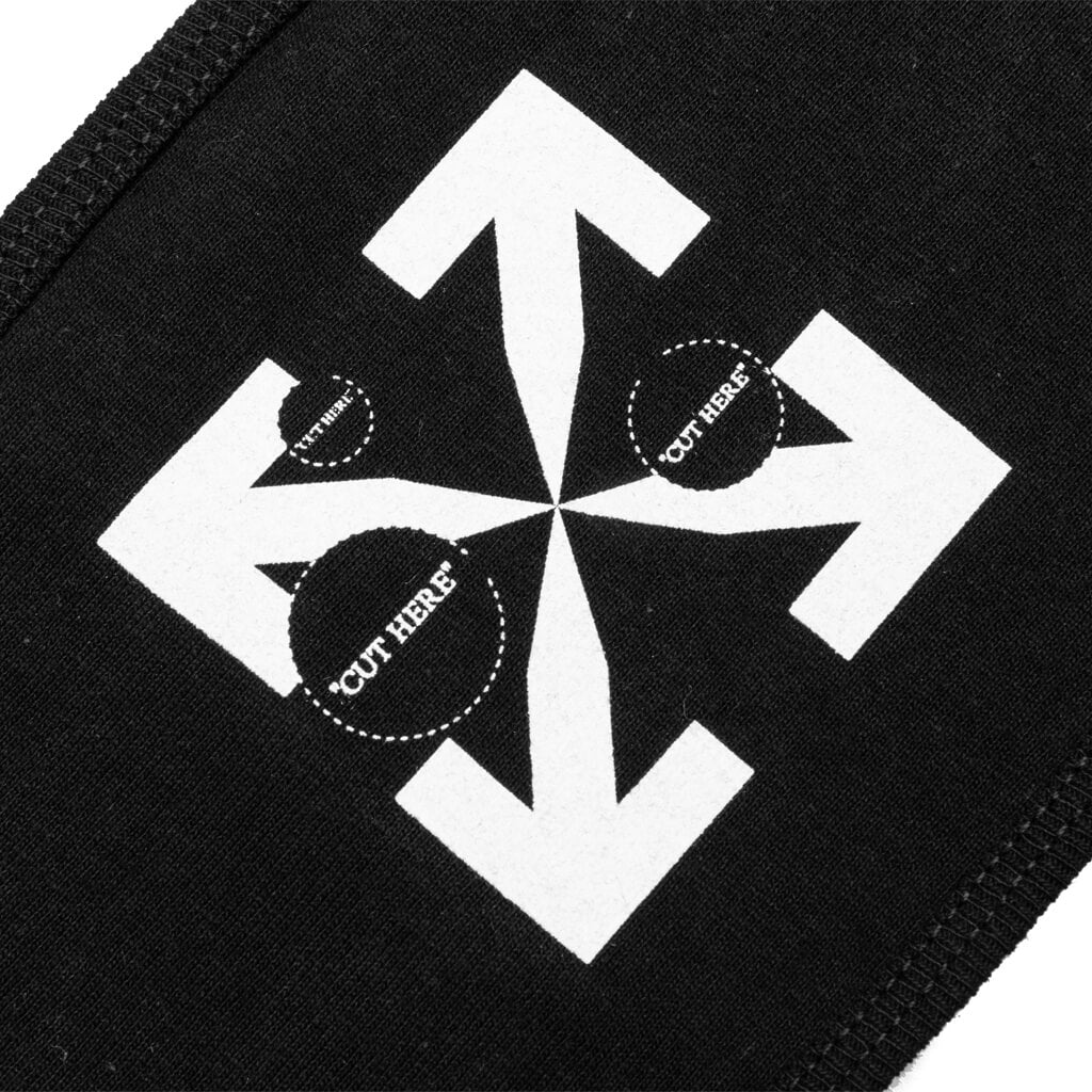 Cut Here Mask - Black/White