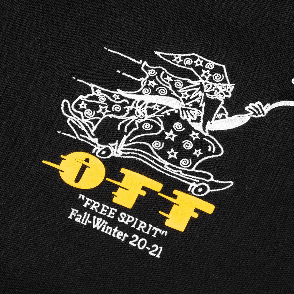 Diag Free Wizard Over Hoodie - Black/Yellow