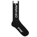 Diag Mid Length Socks - Black/White FW20
