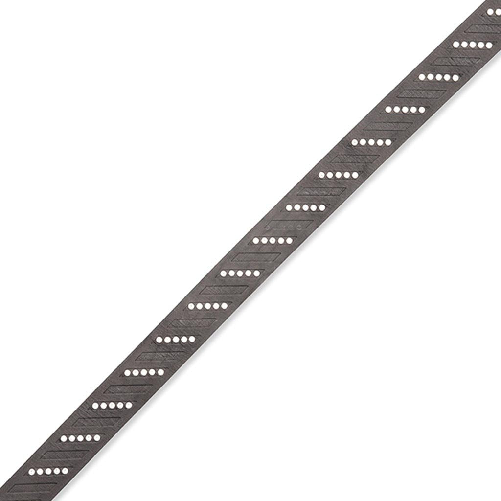 Eagle Leather Belt - Black/Silver