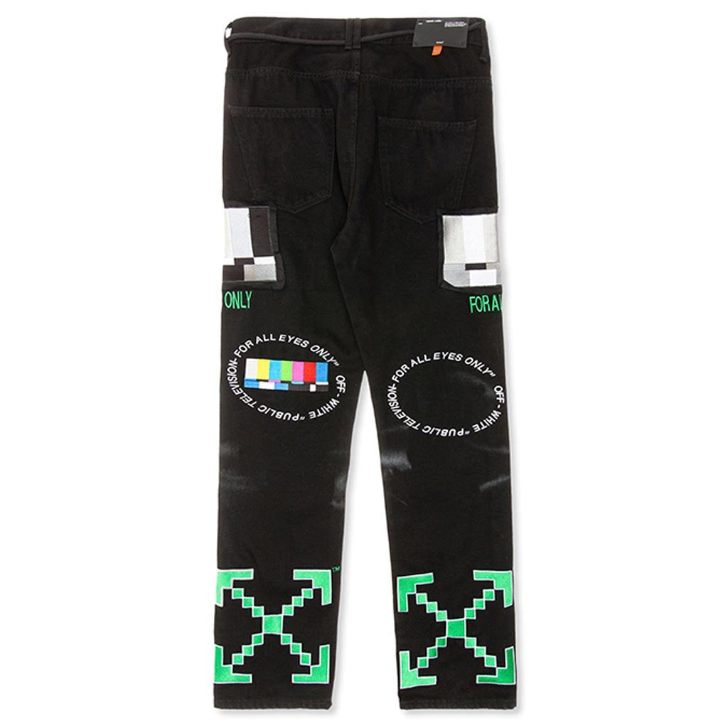 EV Bravado Relaxed Jeans - Black/Multi