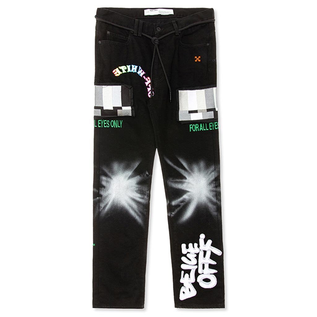 EV Bravado Relaxed Jeans - Black/Multi