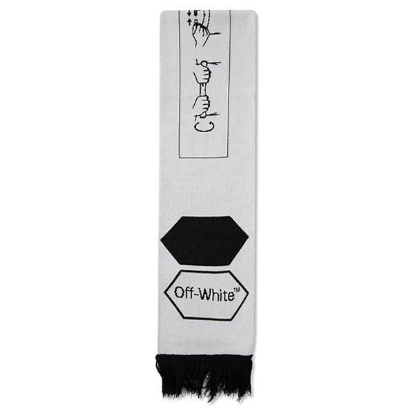 Exagon Scarf - White/Black