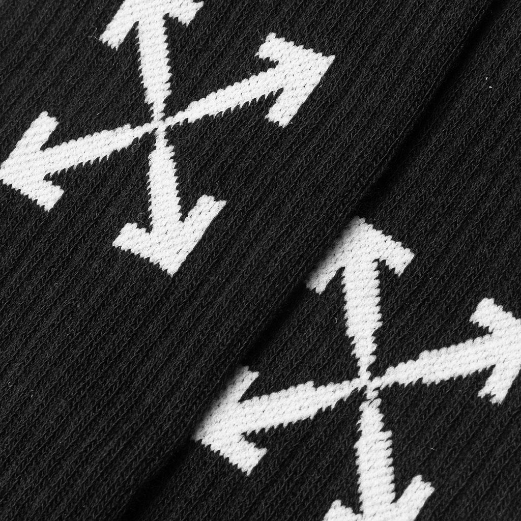 Extra Long Sport Socks - Black/White