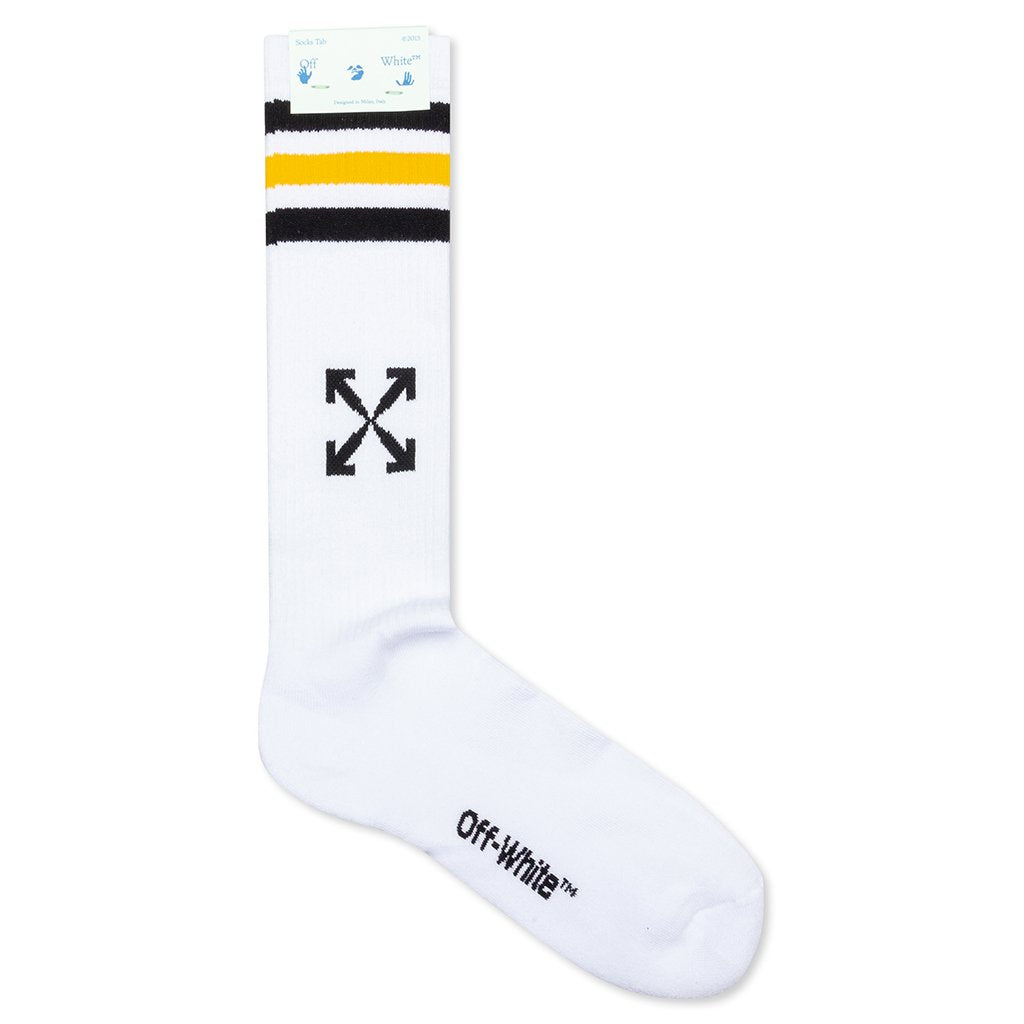Extra Long Sport Socks - White/Black