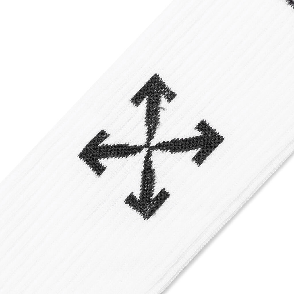 Extra Long Sport Socks - White/Yellow