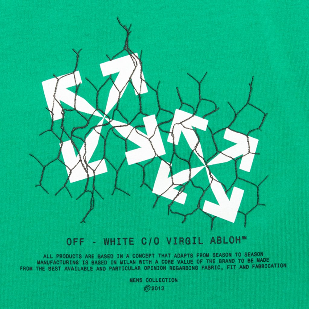 Fence Arrow S/S Slim Tee - Mint White