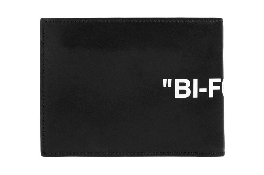 FW19 Quote Bifold Wallet - Black/White