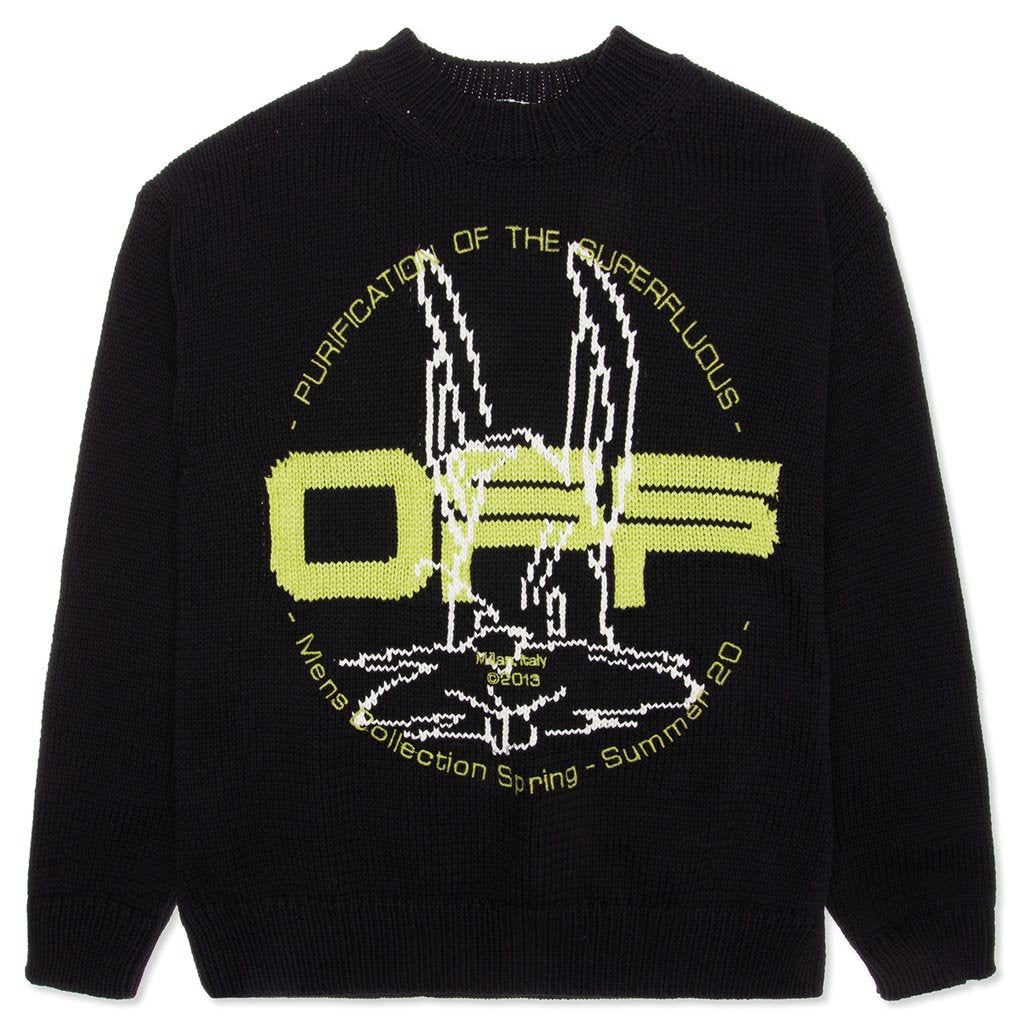 Harry The Bunny Knit Crewneck - Black