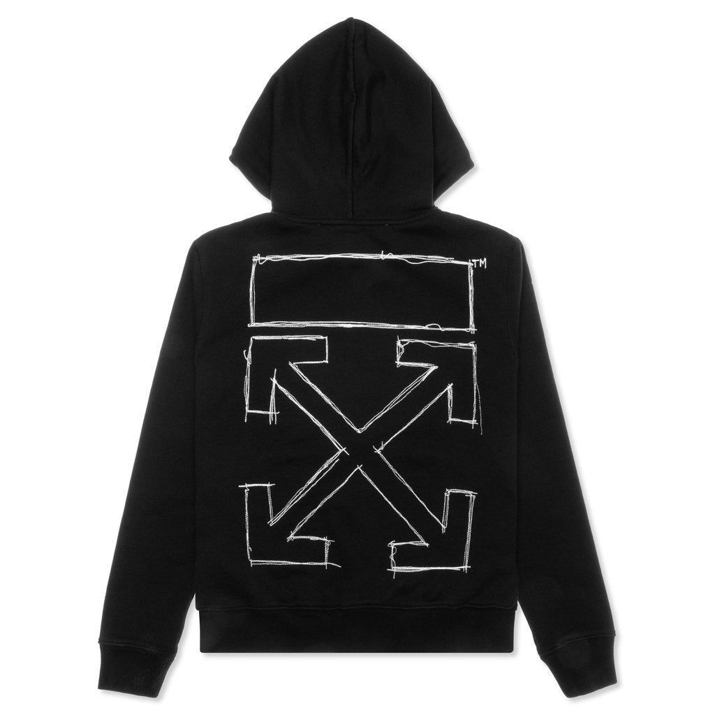 Little Girl Slim Hoodie - Black/Multi