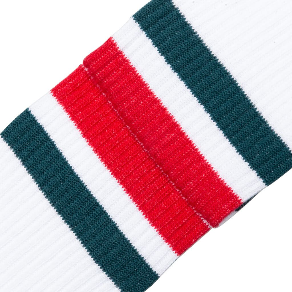 Mid Sport Socks - White/Red
