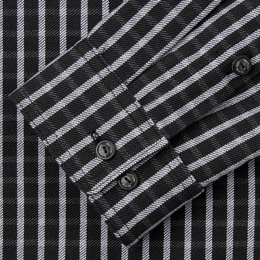 Mona Lisa Classic Striped Shirt - Black/Red