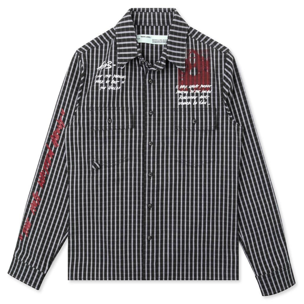 Mona Lisa Classic Striped Shirt - Black/Red