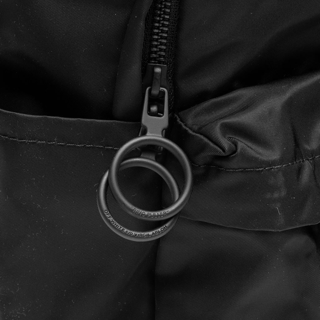 Off Wavy Logo Backpack - Black/White
