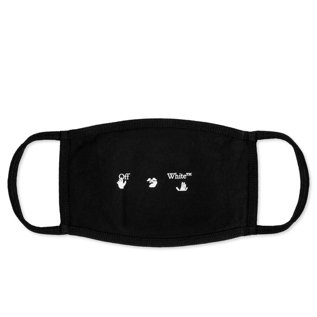 OW Logo Mask - Black/White FW20