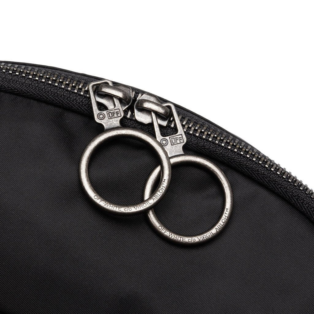 OW Logo Nylon Basic Fannypack - Black/White