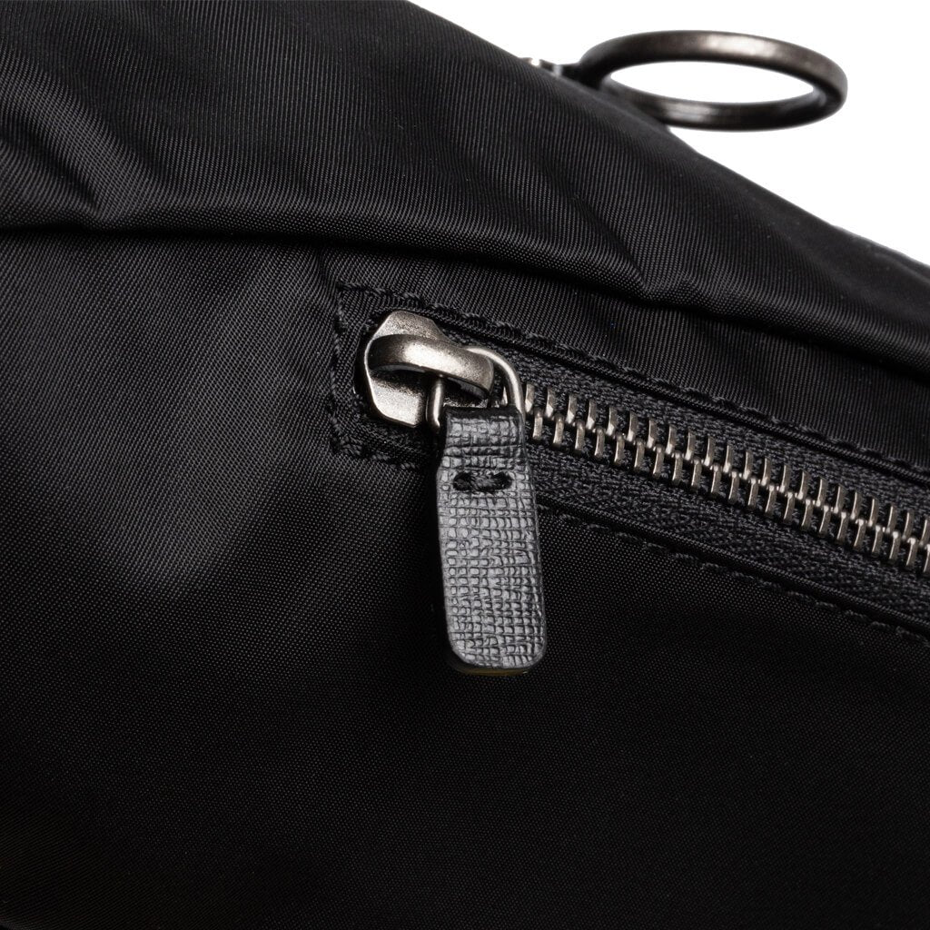 OW Logo Nylon Basic Fannypack - Black/White
