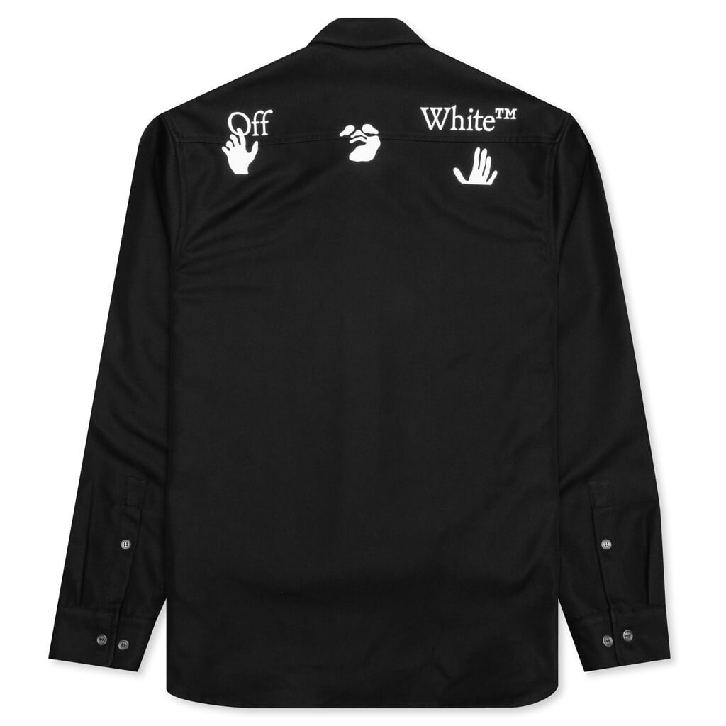 OW Logo Work Shirt - Black/White