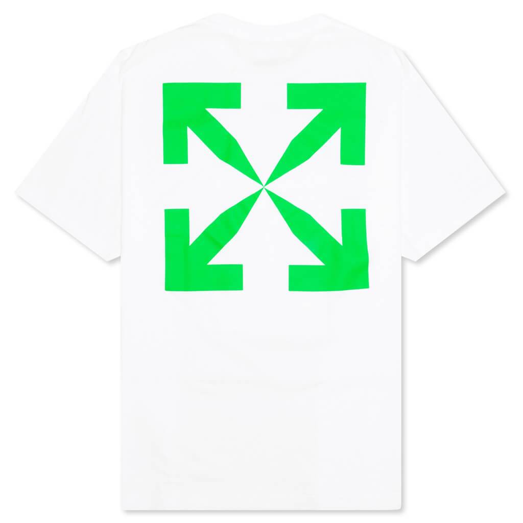 Pascal Print Over S/S Tee - White/Green