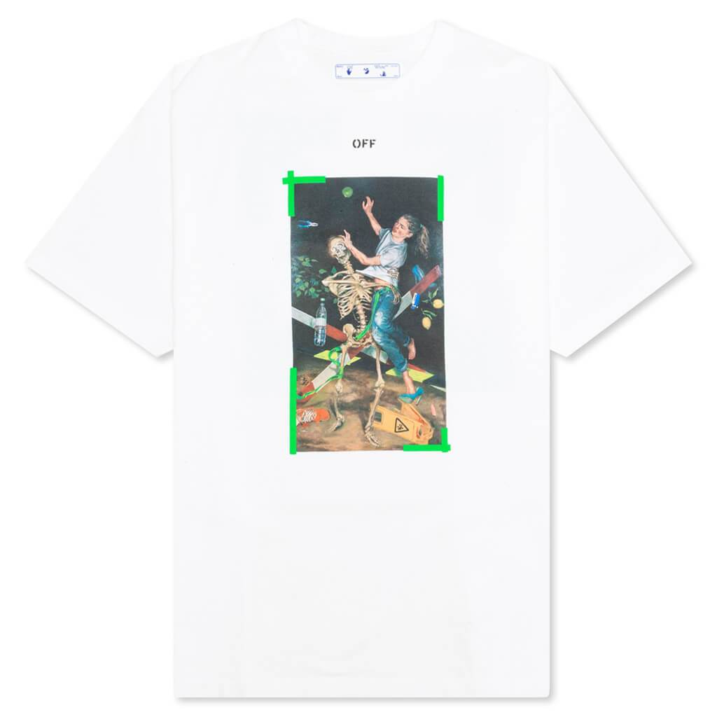 Pascal Print Over S/S Tee - White/Green