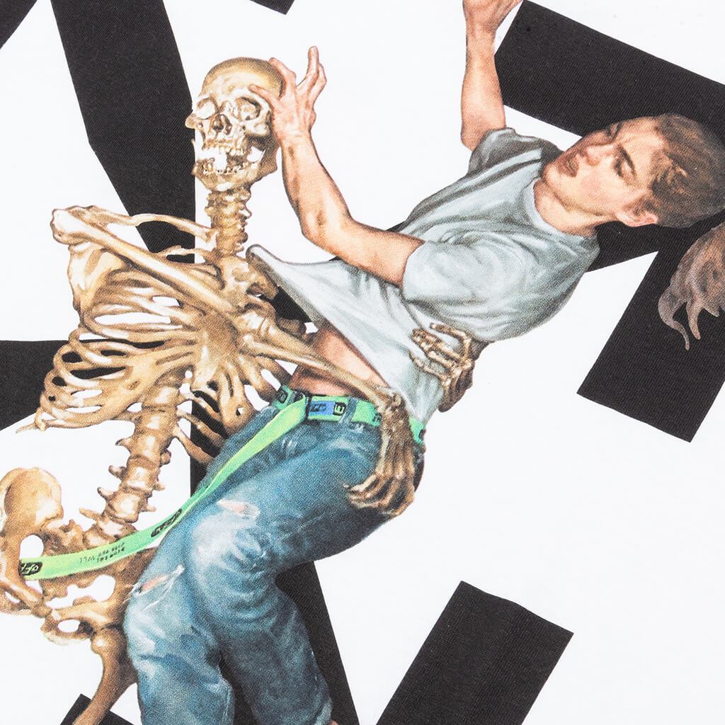 Pascal Skeleton Slim S/S Tee - White/Black