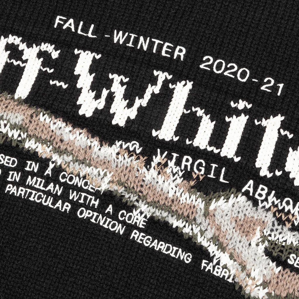 Pascal Tool Crewneck - Black/White
