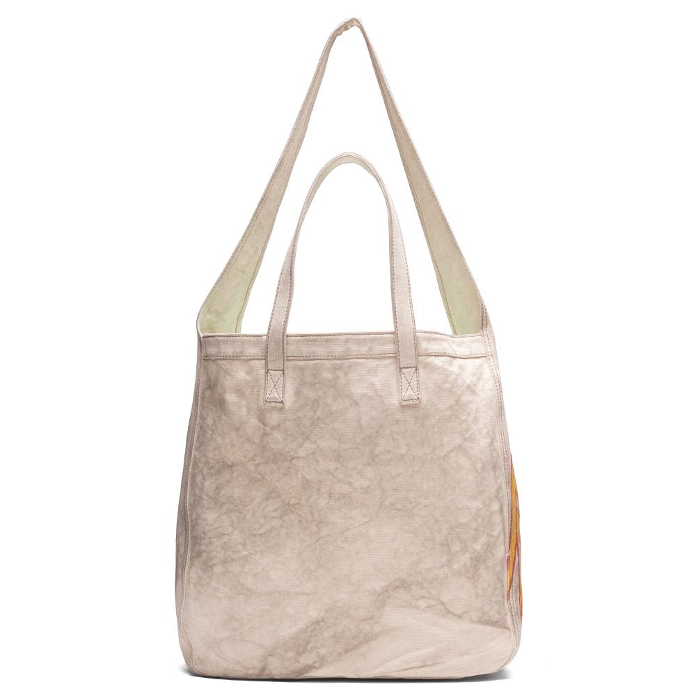 Pascal Vintage Canvas Tote Bag - Beige/Yellow