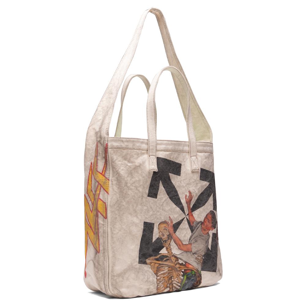 Pascal Vintage Canvas Tote Bag - Beige/Yellow
