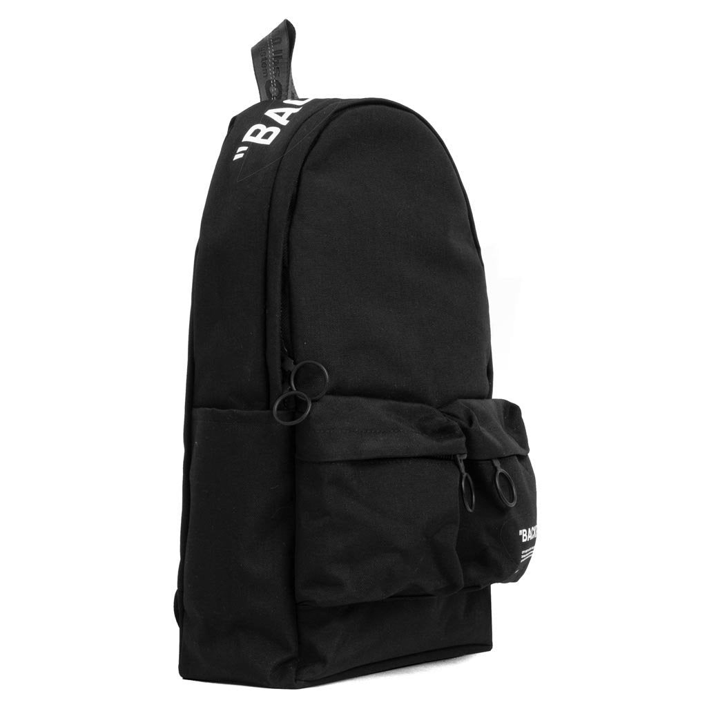 Quote Backpack - Black