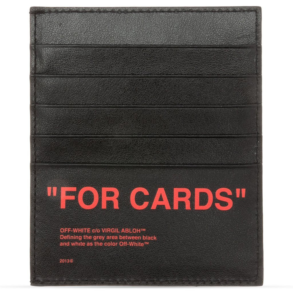 Quote Cardholder - Black/Red