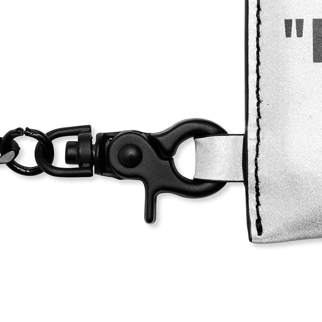 Quote Chain Wallet - Silver/Black