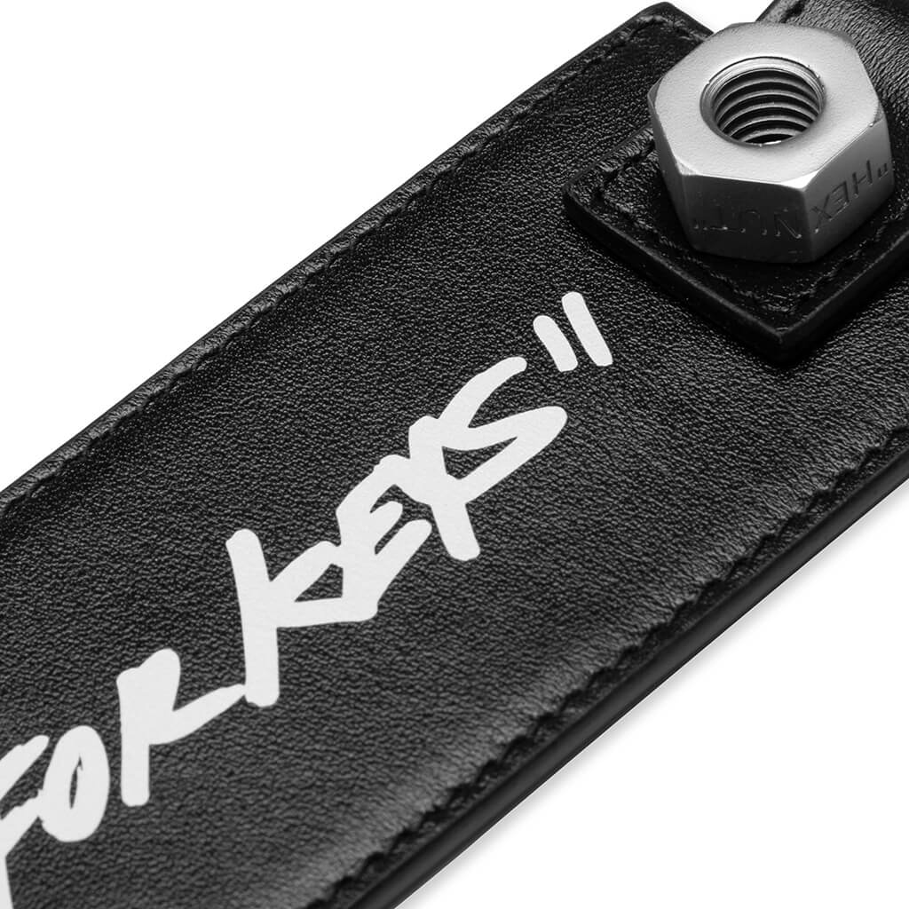 Quote Key Holder - Black/White FW20