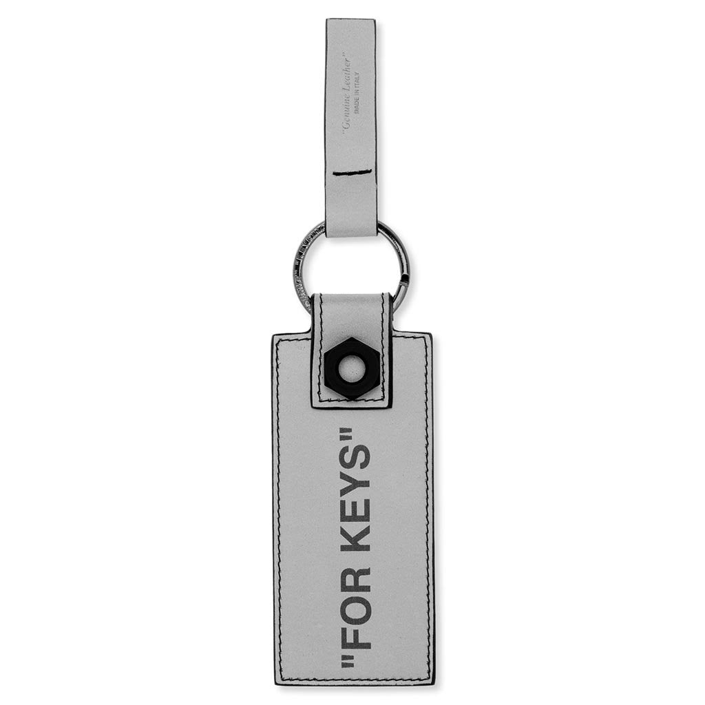 Quote Key Holder - Silver/Black