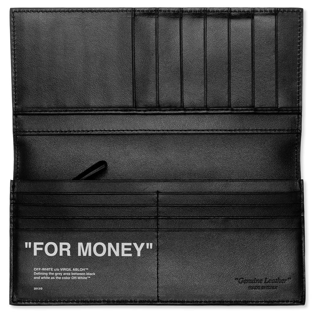 Quote Yen Wallet - Silver/Black