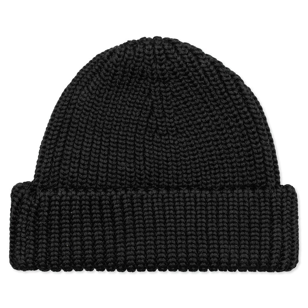 Rib Beanie - Black/No Color