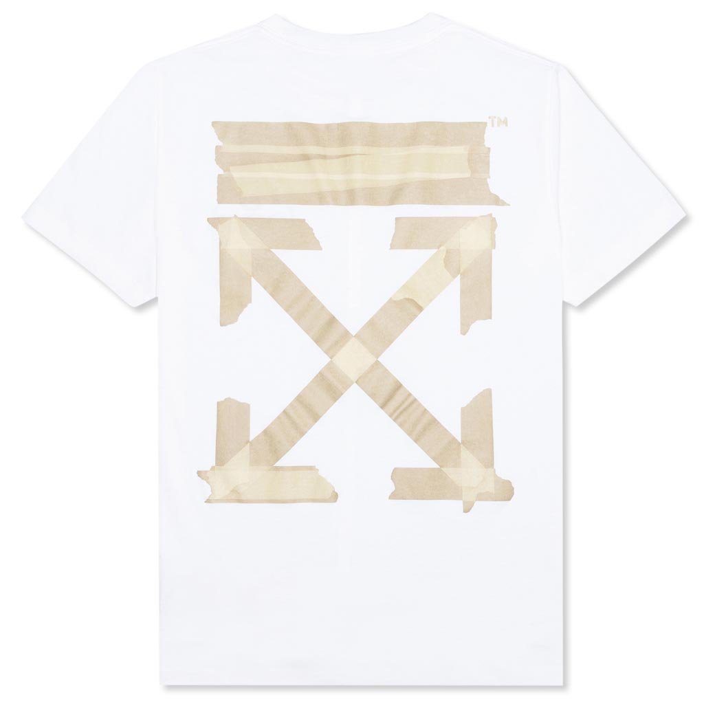 Tape Arrows Arrows S/S Slim Tee - White/Beige