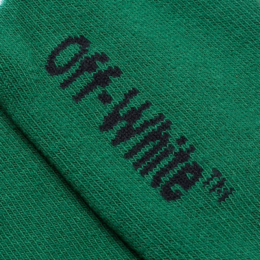 Tie Dye Mid Length Socks - Dark Green