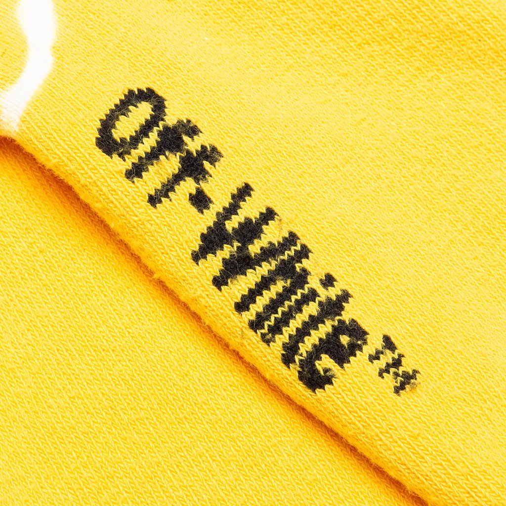 Tie Dye Mid Length Socks - Yellow/Black